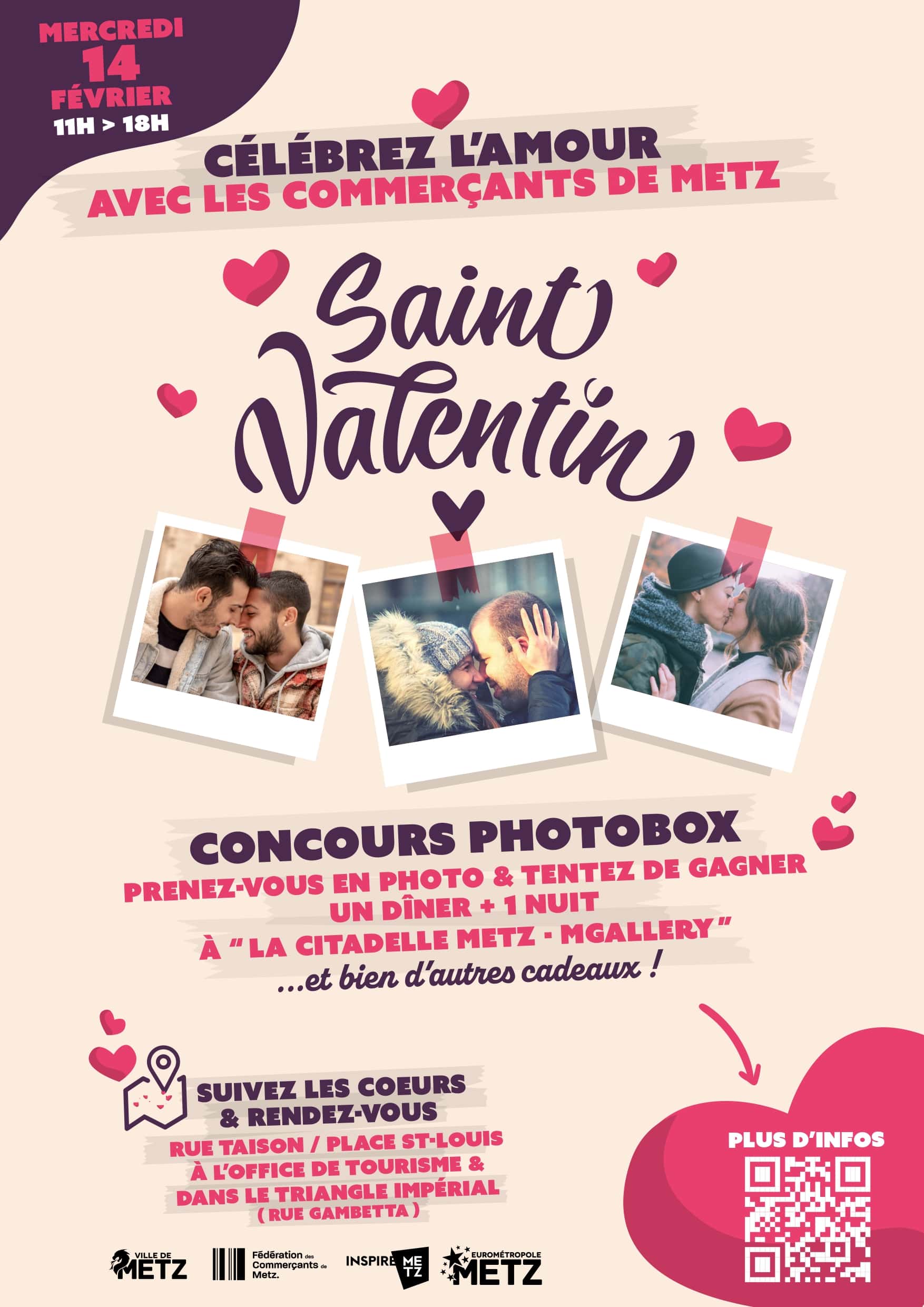 Concours Saint Valentin - Fédération des commerçants de Metz